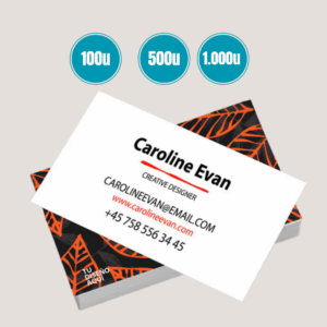 Pack tarjetas de presentación 2 lados (100- 500 - 1000)