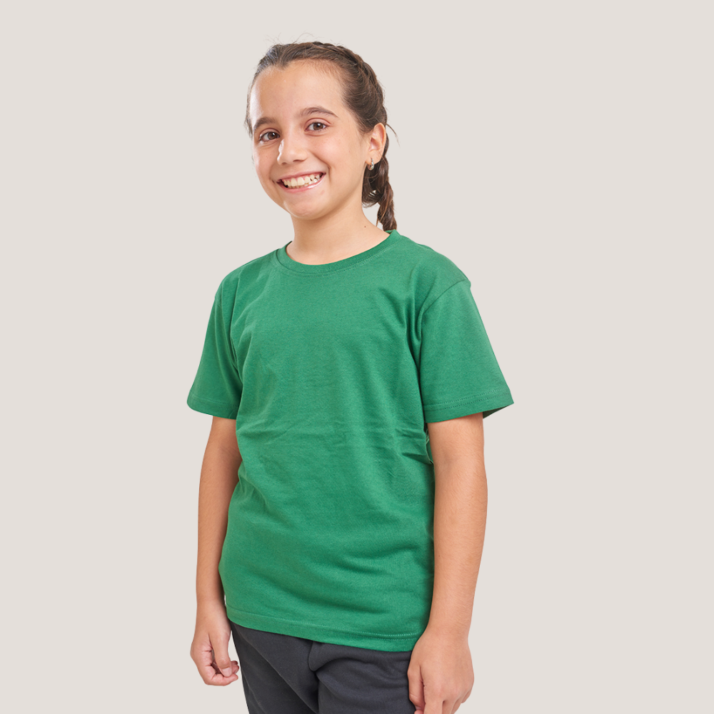 Polera Niño Verde- Verde oscuro- celeste- rosado - fucsia - Imagen 3