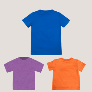 Polera Niño Azul Rey- Naranjo - Morado