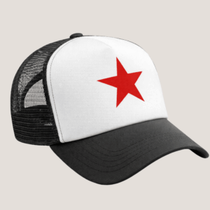 Gorra Trucker Estrella Roja Minimalista Estilo Urbano Streetwear