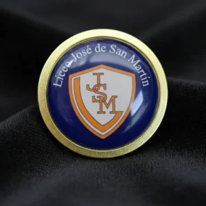 Pack De 10 Pin  Metálico Dorado Personalizado Con Tu Logo