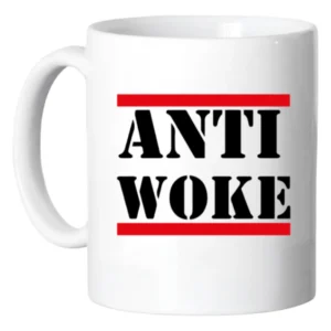Tazón Blanco Cerámica Diseño Anti Woke