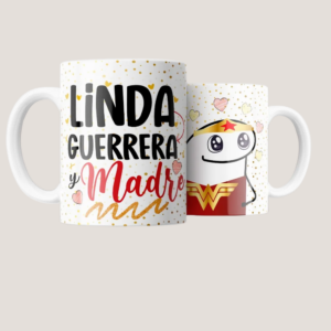 Taza Día de la Madre “Linda Guerrera y Madre” – Regalo Original para Mamá