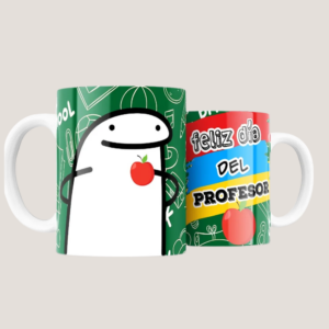 Taza Feliz Día del Profesor | Regalo Original para Docente con Diseño Escolar