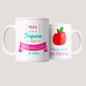 Taza Día del Profesor Personalizada | Para la Profesora Más Maravillosa del Mundo – Regalo Original