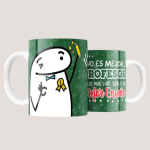 Taza Profesor “No es Mejor el que Más Sabe sino el que Mejor Enseña” – Regalo Día del Profesor