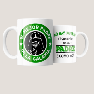 Taza El Mejor Padre de la Galaxia – Regalo Original para Papá Fan Espacial