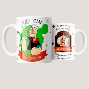 Taza Día del Padre Papá Fortachón – Regalo Original para Papá Fuerte y Trabajador