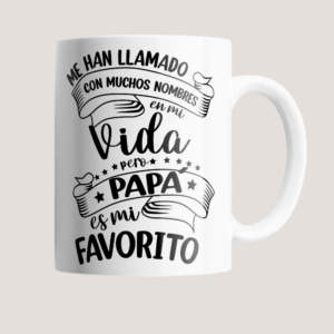 Taza Papá es Mi Favorito – Regalo Original y Emotivo para el Día del Padre