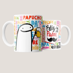 Taza Feliz Día del Padre con Diseño Colorido – Regalo Original para Papá