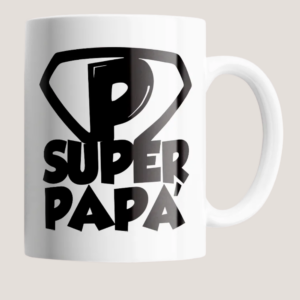 Taza Super Papá Minimalista – Regalo Original Día del Padre