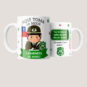 Taza Personalizada para Funcionaria Policial – La Mejor Carabinera del Mundo