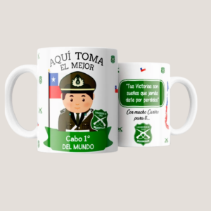 Taza Personalizada para Funcionario de Seguridad – Edición Especial Cabo Primero