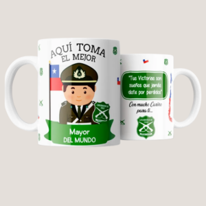 Taza Personalizada para Oficial de Seguridad – Mayor Edición Especial