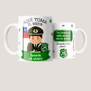 Taza Personalizada para Oficial de Seguridad – Teniente Edición Especial