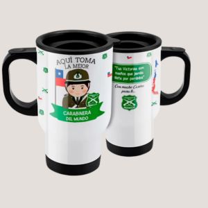Mug Térmico Personalizado La mejor carabinera del mundo