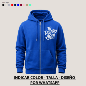 Polerón con Cierre 1 Estampado