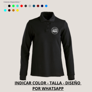 Polera Piqué Manga Larga 1 Estampado