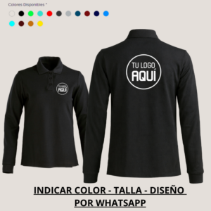 Polera Piqué Manga Larga 2 Estampados