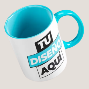 Taza 11oz interior celeste