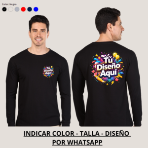 Polera Manga Larga  2 Estampados